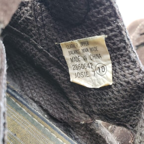 Vintage Leather Craft Chunky Fisherman Sandal Womens 10 Brown Platform Y2K 90s - Picture 15 of 16